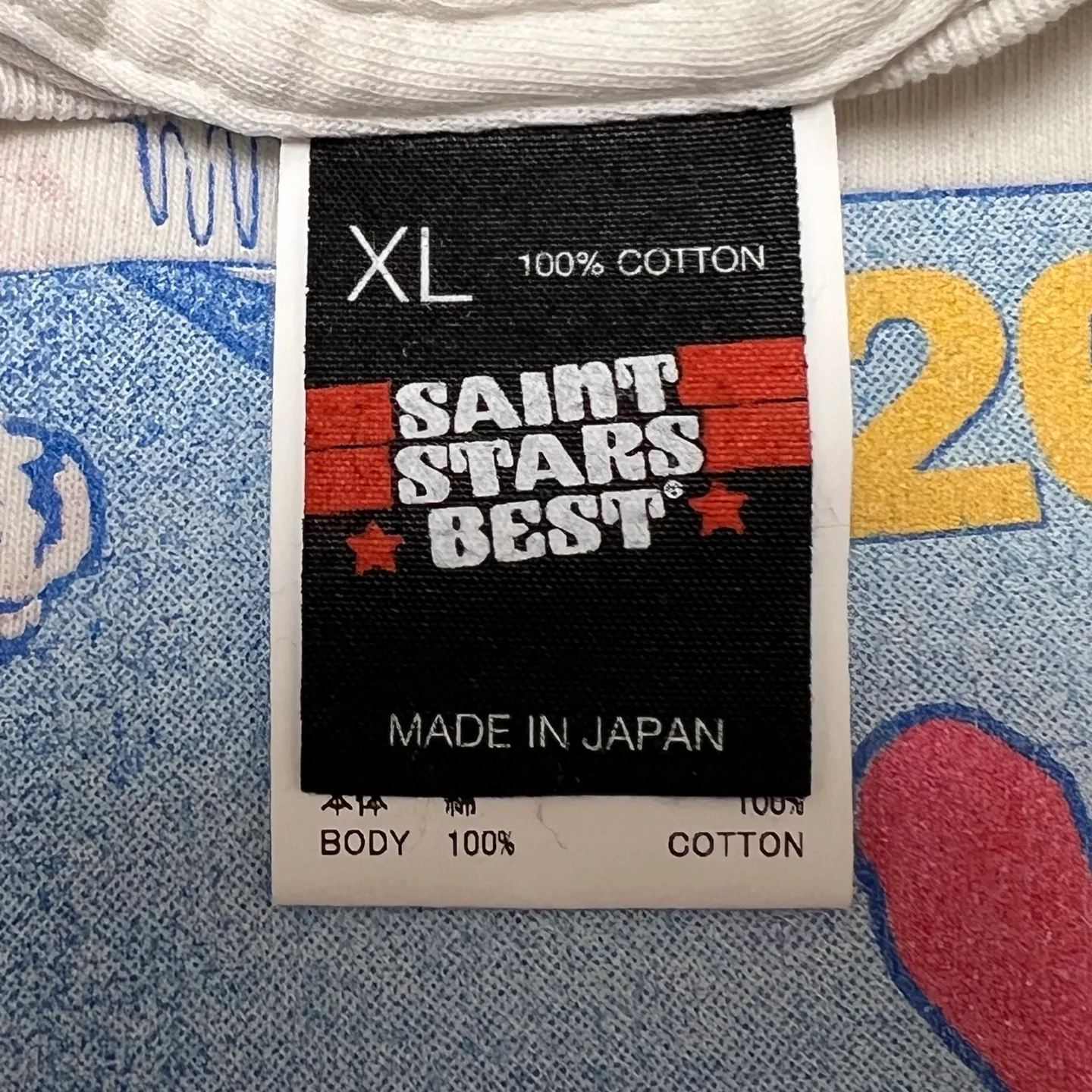 SAINT Mxxxxxx × Sean Wotherspoon SW_SS TEE/ASTRO/WHT SW joint retro enzyme-washed old tee Astronaut distressed short-sleeved off-white S-XL Correct version Customized SW joint wash water label Original development Production without looking at pictures Printing pixel level restoration Handmade acrylic ready-made clothing graffiti ink